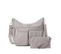 Baggallini Modern Everywhere Bagg - Borsa a tracolla da donna, impermeabile, leggera, con tasca per telefono di facile accesso, Patrimonio, Taglia unica