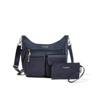 Baggallini Modern Everywhere Crossbody for Women 11x9x4.5 RFID Hobo Bag, Borsa Donna, Navy Francese, Taglia Unica