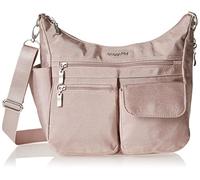 Baggallini Modern Everywhere Crossbody for Women 11x9x4.5 RFID Hobo Bag, Borsa Ovunque Donna, Blush Shimmer, Taglia Unica