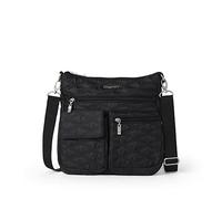 Baggallini Moderna Ovunque Slim Crossbody, Trapunta nera., Taglia unica