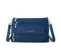 Baggallini Original Everyday 11x 7.5 Crossbody Bags for Women RFID Protected Lightweight Nylon Zippered Travel Purse, Borsa a Tracolla Donna, Pacifico, Taglia Unica