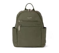 Baggallini Securtex Anti-Theft Vacation Travel Backpack 10x13 Slash-Resistant Nylon Daypack W/Locking Zippers & RFID Protection, Borse a Spalla Donna, Timo, Taglia Unica