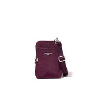 Baggallini Securtex - Borsa a tracolla antifurto, Mora, Taglia unica