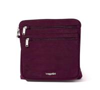 Baggallini Securtex - Borsa a tracolla grande antifurto, Mora, Taglia unica