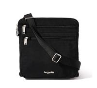 Baggallini Securtex - Borsa a tracolla grande antifurto, nero, Taglia unica