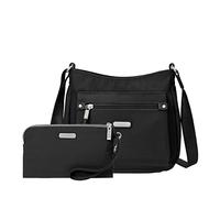 Baggallini womens Uptown Bagg With Rfid Wristlet Handbags, Black, One Size US