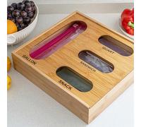 Baggie Organizer per cassetti, 4 in 1, riutilizzabile, organizer per sacchetti per sandwich, organizer riutilizzabile 4 in 1, organizer per cassetti, per cucina, galloni, snack, sandwich, banconi e