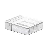 Baggie Storage Dispenser - Porta sacchetti con chiusura a pressione, contenitore da cucina trasparente, Pantry Organizer | Compatibile con Gallonenquart Sandwich Snack Slider, facile accesso,