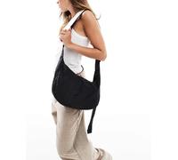 Baggu - Borsa a mezzaluna media in nylon nera-Nero No Size