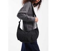 Baggu - Borsa a tracolla media a mezzaluna nera in nylon-Nero No Size