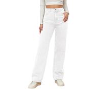 Baggy Jeans da Donna a Vita Alta, Jeans Palazzo Donna Gamba Larga Jeans Gotico Baggy Denim Pantaloni a Vita Alta Punk Sciolti Diritti Streetwear Jeans da Donna con Stampa per Ogni Occasione
