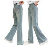 Baggy Jeans da Ragazza Pantaloni in Denim Multi Tasche Elastica lavati Grandi Ragazze Casual per attività all'Aria Aperta 2025 di Base Il Tempo Libero