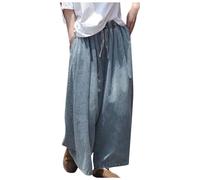 Baggy Jeans Donna, Jeans da Donna a Gamba Larga Vita Alta Y2k con Elastico in Vita Leggeri Eleganti Gamba Dritta Comodi E Morbidi Pantaloni Larghi Donna per La Vita Quotidiana E Lo Sport