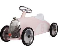 Baghera Cavaliere Petalo Rosa Cavalcabile XL | Macchina cavalcabile Stile Vintage | Auto cavalcabile per Bambini da 2 Anni d'età | Macchina a Spinta per Passi sicuri e veloci dei Bambini