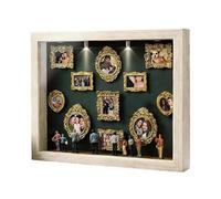 Bagiaope Mini Museum Silhouette Box | Mini Cornici | Museum of Us Cornice | Shadow Box Frame Kit with Gold Min-i Frames & Figurins, Perfetta per Matrimoni, Anniversari E San Valentinos