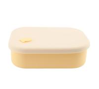 baginbaginbag Contenitore per il pranzo a 3 scomparti, in silicone, adatto al microonde, per casa e ufficio (giallo)