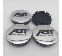 BAGLEV 4 Pezzi Tappi CoprimozzoAuto Coprimozzi Coprimozzo Tappi del Centro della Ruota,per ABT 56mm 60mm 65mm 68mm Anti Ruggine Antipolvere Impermeabile Accessori,60mm-B