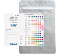 BagLEv Kit per test dell'acqua potabile, confezione da 50 strisce reattive dell'acqua, kit per test dell'acqua, per pH, piombo, fluoruri, ferro nitrato di rame, per acqua di rubinetto, acquario,