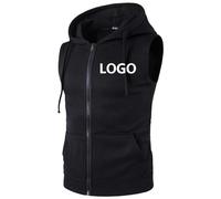 BAGLEV Personalizza Il Tuo Gilet Personalizzato Aggiungi Il Tuo Logo Crea Felpa Personalizzata Senza Maniche con Cerniera da Uomo Primavera Autunno Tinta Unita Gilet Giacca Fai da Te Color4,M