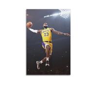 BAGLEVED LeBron James, Poster con personaggi, cantante, attore e atleta, stampa autografata, poster, decorazione da parete, su tela, decorazione per la casa, 60 x 90 cm, senza cornice, stile 25