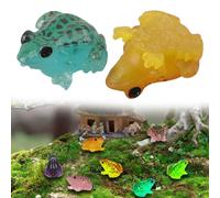 Bagliore nel Buio Mini Rana Statua Giocattolo Set di 40 per Decorare Camere da L