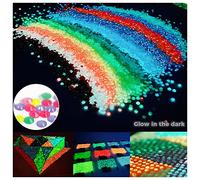 Bagliore nel buio perline per pittura diamante per accessori con punti diamantati, 20 colori trapani per pittura con diamanti rotondi strass piatti per artigianato artistico con perline, 20000 pezzi