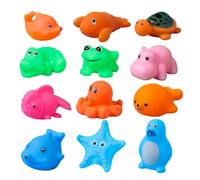 Bagnetto del Bambino dello Zoo e del Mare,12 Pezzi,Giocattoli da Bagno per Bambini,Giochi Acqua,Giocattolo Che Nuota,Assortiti per Bambini, Ragazzi e Ragazze