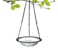 Bagnetto Mangiatoia per Uccelli | Abbeveratoio Per Uccelli,Supporto Metallico Resistente Casetta Decorativa Per Osservazione Fauna Selvatica In Giardino Balcone Ringhiera Albero