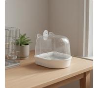 Bagnetto per Uccelli Materiale Trasparente Facile da Installare