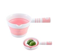 Bagnetto pieghevole - Tazza di balsamo per il bagno, morbida paletta per il lavaggio dei capelli, tazza pieghevole per bambini, balsamo, balsamo, tazza portatile per bambini