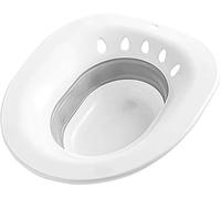 Bagni a sedere/bidet per WC - Sitz Bath-Basin Emorroidi Bidet Portatile per Bagno di Sedile Adulto con Scarico per Cura Postparto, Sollievo Perineale, Donne Incinte e Anziani