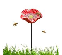 Bagni d' per il giardino, a forma di multicolore con un picchetto, abbeveratoio per impollinatori - per cortile, terrazza, prato, portico, balcone, giardino esterno