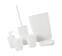 Bagno 6 Pezzi Set Spazzolino Igienico Portaspazzolino Cestino Per La Decorazione Della Casa Impermeabile Planner Set