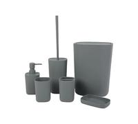 Bagno 6 Pezzi Set Spazzolino Igienico Portaspazzolino Cestino Per La Decorazione Della Casa Impermeabile Planner Set