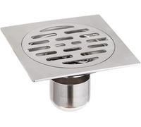 Bagno Anti-Odore Doccia Scarico a Pavimento Copertura,6 Pollici Piazza in Acciaio Inox Sifone Doccia Rifiuti Griglia 15 cm Tappo del Lavello Copertura