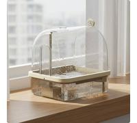 Bagno Automatico per Uccelli Acqua a Circolazione Automatica Facile da Pulire