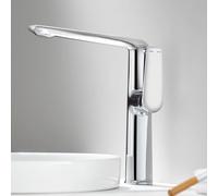 Bagno Bagno Armadio Lavandino Caldo e Freddo Rubinetto In Ottone, Argento [Modello Sublime]