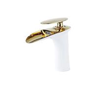 Bagno container lavandino, AllCopper AntiqueRetrò Lavabo Rubinetto Multicolor Cascata ColdHot Mobiletto del bagno Cucina(E)