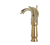 Bagno container lavandino, Rubinetto for lavabo in ottone Miscelatore acqua calda fredda multicolore for cucina bagno(Golden High)