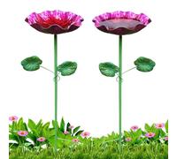 Bagno da Esterno per,Statua Abbeveratoio Due Pezzi Forma | per bagno da esterno - Adatto a Farfalle Patio Giardino Posteriore Prato