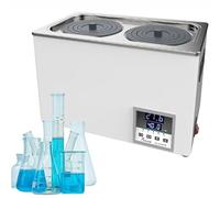 Bagno d'acqua termostatico con display digitale, riscaldamento scientifico con timer anti-secco e controllo della temperatura, fodera in acciaio inossidabile, coperchio protettivo per laboratori
