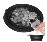 Bagno Di Ghiaccio Viso,Ciotola Fredda Per Crioterapia Viso - Vassoio Silicone Riutilizzabile Pieghevole Con Vassoio Cubetti Integrato Per Cura Pelle Rullo Massaggio Spa Casa Cucina