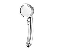 Bagno Doccia a Risparmio idrico Soffione Spa a 3 funzioni con Pulsante di accensione/spegnimento Filtro anionico ad Alta Pressione Doccetta per Bagno (Colore : Shower with 2 Hose)