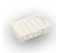 Bagno doccia con sapone Portasapone rettangolare da bagno multicolore 12,5x8,3x2,7 cm(Wit)