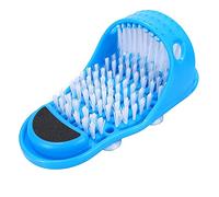 Bagno Doccia Piede Scrubber Piede Esfoliare Pulitore Setole Pantofola Senza Piedi Massaggiatore - 1 Confezione