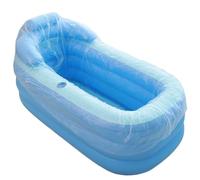 Bagno gonfiabile Grande contenitore for acqua, vasca for lavaggio capelli, secchio for spa domestica, da bagno, gomma for impaccamento(160cm)