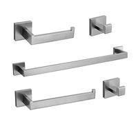 Bagno Hardware Set 24-Inch Towel Bar,2pcs Towel Hook,Porta carta igienica,Porta asciugamani in acciaio inox spazzolato nichel bagno accessori GTS3190N