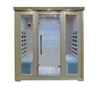 Bagno Italia Sauna a Infrarossi cm 175x135 con 4 sedute radio bluetooth profumoterapia cromoterapia I