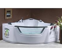 Bagno Italia Vasca Idromassaggio 135x135 cm per due persone vetro frontale 10 getti full optional I