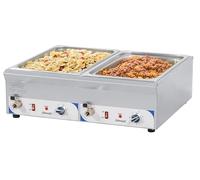 Bagno Maria doppia con rubinetti GN 1/1-100 mm CBMDV100 Casselin